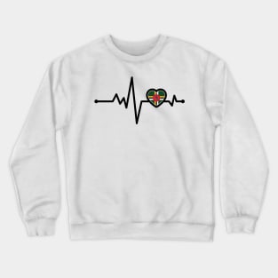 Dominica Heart Monitor Crewneck Sweatshirt